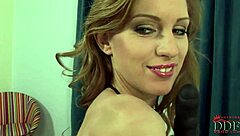 wanna see hot girl suck huge dildo then fuck ass deep?