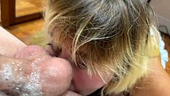 Pretty Step Cousin Chokes Gags on Deepthroat Face Fuck Holiday