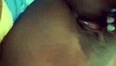 wanna watch her squirt huge on hospital bed with cucumber fingering big black pussy?