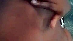 wanna watch her squirt huge on hospital bed with cucumber fingering big black pussy?