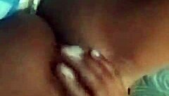 wanna watch her squirt huge on hospital bed with cucumber fingering big black pussy?