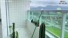 damn this latina maid's tiny shorts tease her perfect ass 🍑 voyeur style