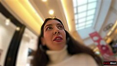 Bet You Dare Watch Skinny Teen Pee Jeans in Mall?