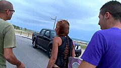 Horny Vintage Babe Sucks Huge Cocks Outdoor Creampie Fishing Fuck Frenzy