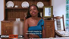 imagine super tight ebony teen gagging on bwc before doggy ram