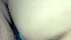 young latina milf's huge ass shakes wildly in textured condom doggy