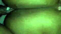 thick ebony bbw bends over for deep anal doggystyle creampie