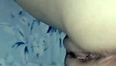 young latina milf's huge ass shakes wildly in textured condom doggy