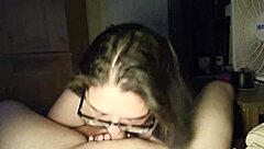 Chubby latina titty fucks then face fucked by huge cock