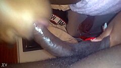 ghetto babe slurps wet dick like a total pro