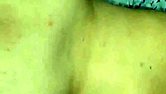 young latina milf's huge ass shakes wildly in textured condom doggy