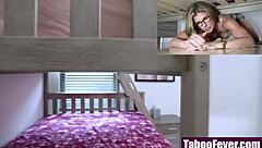 Step-mom's ass and pussy get pounded after she gets stuck under me?