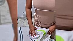 she's moaning as i finger her huge latina ass deep...