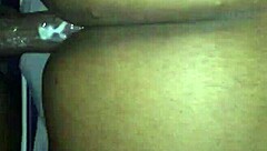 thick ebony bbw bends over for deep anal doggystyle creampie