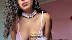 Espuleta Maia guides your handjob with dirty foot play?