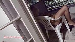 curious if anyone spotted the married slut banging her brother-in-law on the building balcony