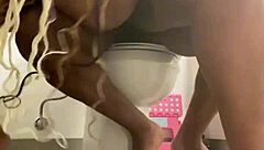 Remi Rides BBC In Unexpected Toilet Stall