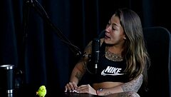 Flor De Damiana Plays Fetish Toys In Sheer Red