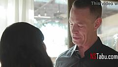 Cheerleader! Making moves on her old professor in uniform?