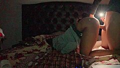 homemade video shows cute latina girlfriend first time fun