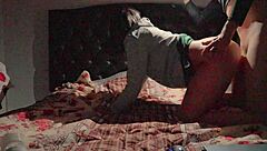 homemade video shows cute latina girlfriend first time fun