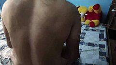 Real amateur couple shares first romantic night alone in private room