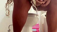 Remi Rides BBC In Unexpected Toilet Stall