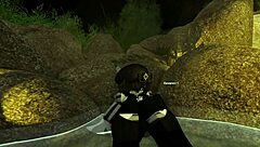 Shark gets rough creampie sex beyond bath time in roblox