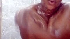 bathroom routine hides her secret masturbation climax at the end