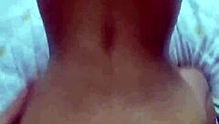 latina milf moans riding big cock shaved pussy wet orgasm