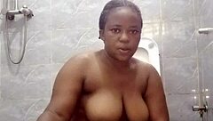 bathroom routine hides her secret masturbation climax at the end