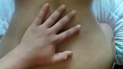 latina milf moans riding big cock shaved pussy wet orgasm