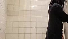 Masterbating in Grocery Store! Then Peeing on Road Before Flashing Saggy Tits!