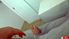 Sexy Stepmom Masturbates Beside StepSon in Shared Bed