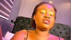 naughty nigerian ebony lesbians lick each other's asses and pussies in lingerie