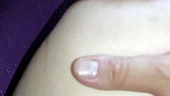 amateur couple in lingerie has husband and friend double-team milf wife pov anal fucking closeup