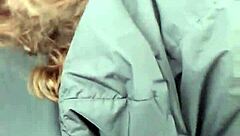 amber slurps cock in truck till cum floods her mouth