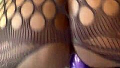 Petite bubble butt rides dildo with overwhelming squirting passion