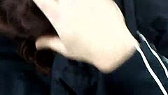 amber slurps cock in truck till cum floods her mouth