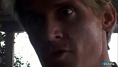 shayna knight rides double monster cocks in wild threesome pounding