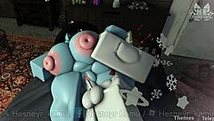 Roblox Furry Kemono Bareback Penetrates Friend Sno MX RLN in Ass