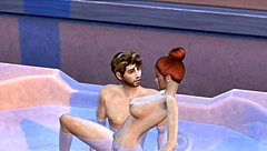 Step Sister Craves Hot Tub Sex Splash