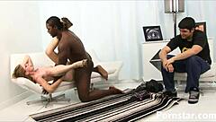 Jenny Leigh Watches Hubby As Black Hunk's Monster Cock Ravages Her Pussy