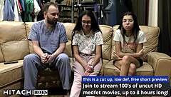 Freshman angel santana screams through mandatory hitachi vibrator orgasm from doctor tampa