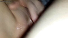 vanessa's perfect puffy cameltoe drips cum on cock after clothes rip and squirting