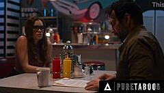 Desperate Katie Kush bends over for loan officer's big cock to save business