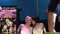 piss guzzling hos get rammed hard in group oral hardcore