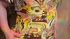 joan day struts in sheer tights shaking her fat jiggling ass and thick curvy hips