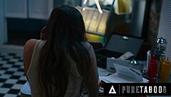 Desperate Katie Kush bends over for loan officer's big cock to save business