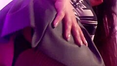 Curvy latina milf wife flashes huge tits pussy as cheating whore